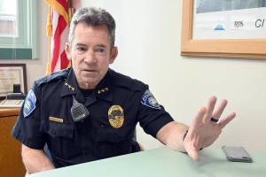 Paul Gottlieb/For Peninsula Daily News
Port Angeles Police Chief Brian Smith said legislators need to pass a stronger vehicle pursuit law.