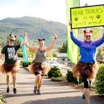 The Frosty Moss was held in May in 2021 due to a landslide along the Olympic Discovery Trail. Team costumes are part of the fun for the event. It was returned to a winter event in 2022. (Matt Sagen/Cascadia Films)