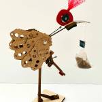 Bird of a Different Feather by Pamela Raine is among the artwork presented in the Trash to Art Treaure show.