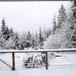 Heavy snows at the May house felt like old times in Wisconsin. (ANDREW MAY/FOR PENINSULA DAILY NEWS )