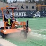 Peninsula College
Peninsula College is holding a ribbon-cutting ceremony Wednesday for a new field surface at Wally Sigmar Field.