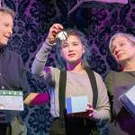Key City Public Theatre performers, from left, Don Halquist, Anna Munn and Camille Hildebrandt were in the December performance of New Moon: A Dogs Tale. (Amy Johnson Photography)