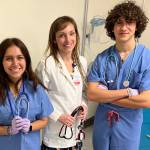 Jessi Taft, RN (center) with two student advisors from the Workforce Development Committee, Natalie Zavalza and Ashton Meyer-Bibbins. submitted