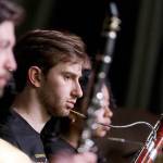 Ian Schneiderman plays the bassoon in 2022.