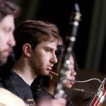 Ian Schneiderman plays the bassoon in 2022.