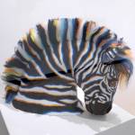 Sara Eldridge, of Quilcene High School, won Best in Show for her Clay and Yarn piece, Ellis Dee.