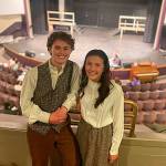 Matthew Nash/ Olympic Peninsula News Group Keaton King and Danika Chen (Dmitry and Anastasia) are two of more than 35 Sequim High School students acting in or producing Anastasia the Musical for the 56th operetta.