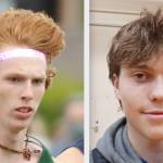 Port Angeles' Jack Gladfelter, left, and Parker Nickerson, each won two events at the Olympic League track and field championships this weekend.