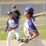 Sequims Toppy Robideau pitches against Franklin Pierce on Tuesday in Sequim. The Wolves lost their district playoff game 12-2 but finished the season with a winning record at 11-10. (Michael Dashiell/Olympic Peninsula News Group)
