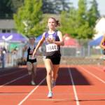 Sequims Ivy Barrett finished second in the finals of the 400-meter run at the 2A state track and field championships held at Mount Tahoma High School in Tacoma. (Michael Dashiell/Olympic Peninsula News Group)