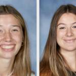 Aliyah Yearian, left, and Ellise Gardner, East Jefferson track and field