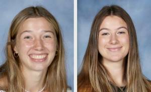 Aliyah Yearian, left, and Ellise Gardner, East Jefferson track