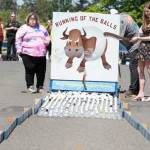 Victoria Wellman, of Clinton, won first place in Port Townsend Sunrise Rotarys 11th Running of the Balls.