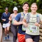 Samantha and Nathan Wilford of Brier run in the 2022 North Olympic Discovery Marathon. The marathon returns Sunday between Blyn and Port Angeles with 5K, 10K and the kids marathon Saturday in Port Angeles. (Cascadia Films)