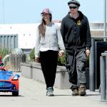 Goby McCaffrey, 3, does his best Spiderman act in his battery-powered Spider-Mobile with his parents, Teresa and Travis McCaffrey of Port Angeles, while strolling the Esplanade on the Port Angeles waterfront on Wednesday. The family was on a springtime stroll and the youngster had insisted on superhero regalia. (Keith Thorpe/Peninsula Daily News)