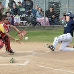 It was the Elks at 10-3 versus the Lions at 11-2 records at the annual Cal Ripken City Championship of players 12 and under. It wasn’t even close. Elks won big. The Elks hit well and were good on defense and won going away. Elks lost in the championship game last year but not this time around.

	ID: Elks catcher Kyler Williams gets a toss back from the pitcher on a bunt attempt. The hitter did make it to first OK, but the runner from third Lions’ Gavin Doyle was out at the plate trying to steal home dlogan