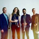 The Westerlies will perform with the Gravitas Quartet on Monday, with Riley Mulherkar and Chloe Rowlands on trumpet, and Andy Clausen and Willem de Koch on trombone.