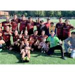 The Forks Football Club won the Peninsula Soccer League champion. In front is Hugo Sandoval II (holding Hugo Sandoval III). From left, second row, are Janessa Ramos, Julio Maroto, Hugo Sandoval I, Candida-Rose Sandoval, Gabriel Julio, Aurelio Garcia (holding Natalia Garcia) and German Camacho. From left, third row, are Costa Cendejas, Javier Julio, Jose Cendejas, Dani Jimenez, Jesus Gonzalez, Luis Perez, Sebastian Thomas Pedro, Carmelo Julio Jr., Carmelo Julio Sr., Brian Garcia, Ernesto Julio and Chenoa Black. Missing are Leslie Beltran are Miley Blanton. (Rick Ross photo)