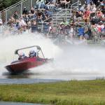 Keith Thorpe/Peninsula Daily News
The Wayshe Goes racing team of driver Jeremy Souza and navigator Jessica Law tries to qualify in the super modified class on Saturday at Extreme Sports Park in Port Angeles.