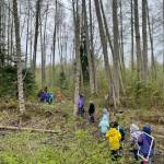 Photo courtesy of Dungeness River Nature Center / Fifth-graders enjoy a summer camp experience on the trail.