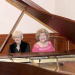 Penny Hall and Anna Nichols will present Four-handed Piano Praise at First Presbyterian Church of Port Angeles on Sunday afternoon.