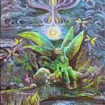 Artwork courtesy of Lauren Blair Churchill / "Queen Mabe" by Lauren Blair Churchill, the featured artist at the A. Milligan Art Studio and Gallery.