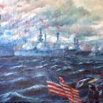 Pacific Squadron painting done by Thomas Guptil that now sits in the Clallam County courthouse
