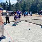 Competitors participate in a Special Olympics bocce jamboree held Saturday at Fort Worden in Port Townsend.
