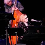 American jazz singer Diane Deedles Schuur, front, along with bassist Bruce Phares, perform in the Donna M. Morris Theater at the Field Arts & Events Hall in Port Angeles during Friday nights opening weekend show. (Keith Thorpe/Peninsula Daily News)
