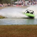 The Port Angeles-based Wicked Racing Team competes at the Extreme Sports Park on Sunday in the American Sprint Boat Racing finals in the unlimited class. The Wicked Racing boat, driven by Dan Morrison and navigated by Sami Gustufson, finished third. A total of 38 teams from the U.S., Canada and New Zealand competed at ESP this weekend. (Dave Logan/for Peninsula Daily News)