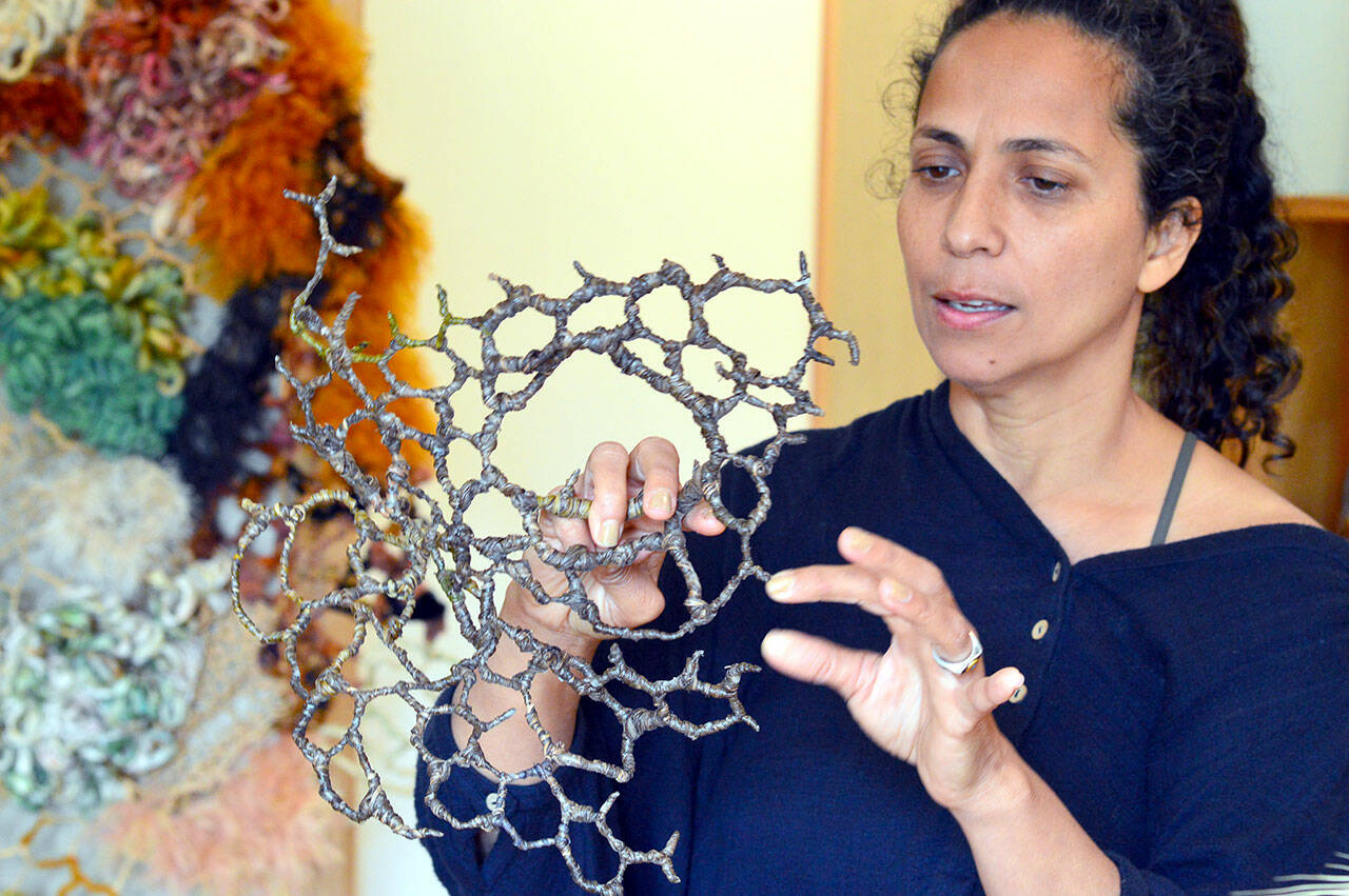 Tininha Silva is one of a trio of women unveiling their fiber artwork in The Fiber of Our Being, the new show opening this week in Port Townsend. (Diane Urbani de la Paz/Northwind Art)