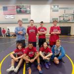 Gene Mills Eight East Jefferson Rivals wrestlers attended the Gene Mills Technique Camp in Sequim earlier this summer, learning from former world champion Gene Mills. Back row standing from left: Rylen Kruse, Aiden Glenn, Levi Donahue, Daltry Lammers and front, Grady White, Manaseh Ramirez, Mi Amada Ramirez and Zeke Banks.