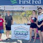 The Olympic Peninsula Rowing Association hosted their Inaugural OPRA Coastal Beach Regatta at Hollywood Beach on Sunday. 

Port Angeles rower participation included from left, Mason Mai, Low Handicap Solo; Cooper Disque, second Place, Low Handicap Solo;  Ella Shultz. fourth place Low Handicap Solo; and Harrison Fulton, third place High Handicap Solo.