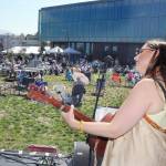 KEITH THORPE/PENINSULA DAILY NEWS
Jess Doenges of the Olympic Peninsula-based Bread and Gravy performs at Jammin' in the Park on Saturday at Pebble Beach Park in Port Angeles. The event, hosted by Nor'Wester Rotary and Koenig Subaru, featured an afternoon of music, food and childrens activities.