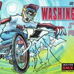 This poster for the Washington USA BMX finals to be held at the Lincoln Park BMX track Sept. 22-24 was designed by local artist Todd Fisher.