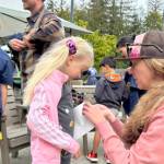 A young competitor at Sunday's Little Hurt gets ready to compete at Peninsula College. (Courtney Nestler)