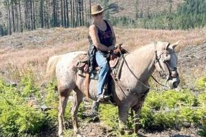 Photo by Judy Depree
Prize ride participant Yvonne Degrassi Craig at one of the trail’s viewpoints.