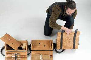 Otto Kildegaard. with Boxes