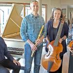 Performing Saturday at the Quimper Grange are, from left, Randall Wilkens, Miguel Rodé, Amy Warren and Bonnie Wilkens. Not pictured is Lee Inman.