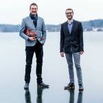 Kevin Henderson and Neil Pearlman will play Thursday at the Quimper Grange in Port Townsend. (Dylan Ladds)