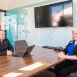 Chris Neros, First Fed Chief Banking Officer with Jennifer Barnhart, Relationship Banker.