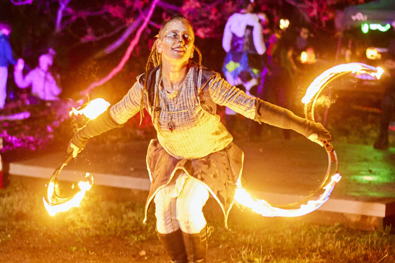 The Fractal Phase from Wintertide 2022 offers a taste of the 2023 Light Art Experience that will be available during the Port Angeles Fine Arts Centers third annual Wintertide Festival of Lights. (Cascadia Films)