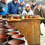 Vendors from the Port Townsend Farmers Market, from left to right, are Sean Janssen, Jet Capps, Chuck Henry, Lois Sherwood, Al Latham and Marshall Brennan. (Susan Capps)