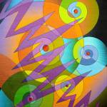 The 61-by-81-inch Electric Snails quilt by Port Townsends Caryl Fallert-Gentry is part of Burst of Color, the exhibition opening today at Northwind Arts Jeanette Best Gallery. (Caryl Fallert-Gentry)