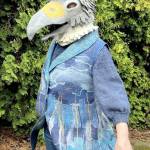 Donna Larks two pieces, a hawk mask and a vest titled Starry Night over the Rhone, are part of the Burst of Color exhibition. The show will open today at Northwind Arts Jeanette Best Gallery in Port Townsend. (Donna Lark)