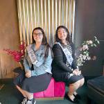 Paige Govia, 18, at left, and Rosey Schmucker, 17, are competing for the 2024 Rhododendron Festival Queen crown.