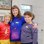 The Bunker, Northwind Art School's free studio for teens, is every Friday now. Recent participants include, from left, volunteer artists Corinne Humphrey and Julie Read and middle school student Grace Black.