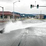 The City of Port Angeles is responding to a water main break that has resulted in a sinkhole at the intersection of Lincoln and Fifth streets. City Manager Nathan West will declare an emergency to expedite necessary contracting and repairs. (City of Port Angeles)