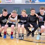 Snow and ice may have forced a delay but the Sequim Elks Lodge recently held its National Hoop Shoot competition at the Sequim Boys & Girls Club. Contestants included, from left, Bennett Castell, Grayson Castell, Roman Bacchus, Maks Lopez and Luca Blake. Bennett Castle won the 8-9 age bracket, Bacchus the 10-11 division and Blake the 12-13 group and all three will compete at the district-level of the National Hoop Shoot competition.