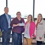 Pictured, from left, are Beau Brown, Dr. Michael Maxwell, AnnaLisa Gellermann, Tiana Taylor, Jessica Peterson and Dr. Katrina Weller.